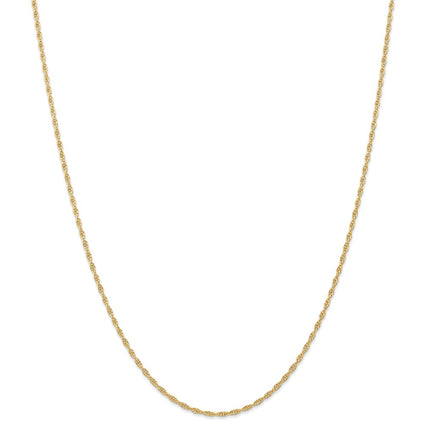 14K 1.55mm Carded Cable Rope Chain | 11RY ,