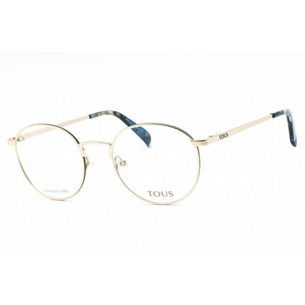 Tous Women's Eyeglasses - Shiny Red Gold Metal Round Full Rim Frame | VTO443 0SN9 ,