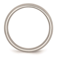 Stainless Steel Grooved 6mm Brushed and Polished Band | SR93 ,