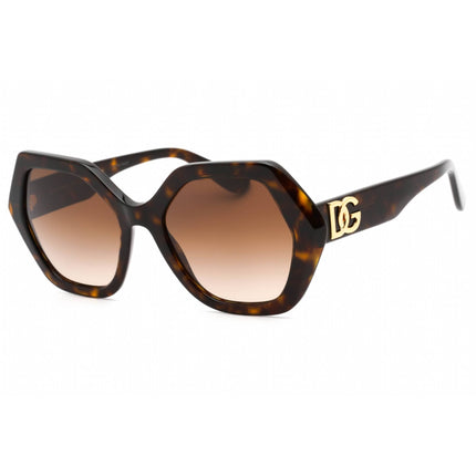 Dolce & Gabbana Women's Sunglasses - Havana Geometric Full Rim Frame | 0DG4406 502/13 ,