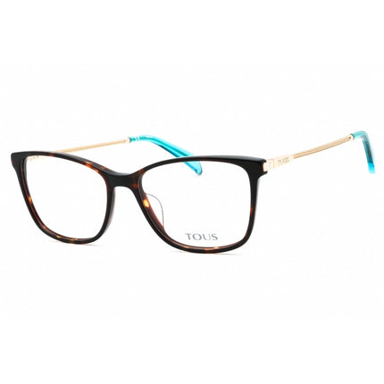 Tous Women's Eyeglasses - Shiny Red Havana Acetate Cat Eye Full Rim | VTOB58S 09AT ,