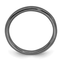 Sterling Silver Stackable Expressions Black-plated Polished Ring | QSK233 ,