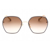 Chloe Women's Sunglasses - Gold Butterfly Full Rim Frame Brown Lens | CH0146S 003 ,