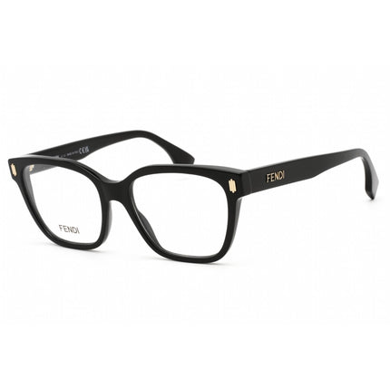 Fendi Men's Eyeglasses - Shiny Black Plastic Rectangular 54mm Frame | FE50055I 001 ,
