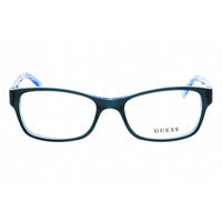 Guess Women's Eyeglasses - Shiny Blue Acetate Cat Eye Full Rim Frame | GU2591 090 ,