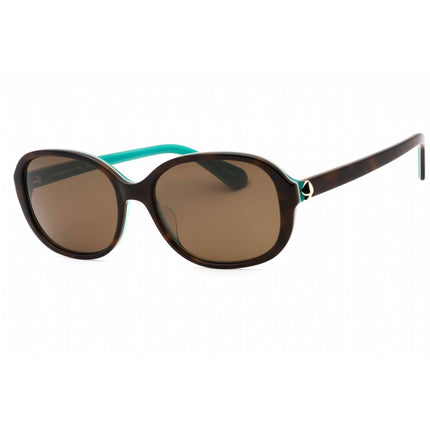 Kate Spade Women's Sunglasses - Havana Turquoise Oval Frame | IZABELLA/G/S 0FZL SP ,