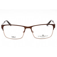 Chesterfield Men's Eyeglasses - Brown Metal Full Rim Rectangular Frame | 34 XL 0RD3 00 ,