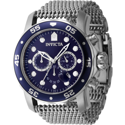 Invicta Men's Watch - Pro Diver Quartz Blue Dial Silver Steel Bracelet Date | 47237 ,