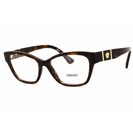 Versace Women's Eyeglasses - Havana Plastic Cat Eye Full Rim Frame | 0VE3344 108 ,