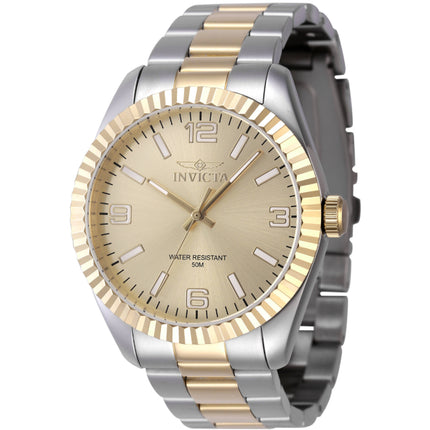 Invicta Men's Quartz Watch - Specialty Gold Tone Dial Two Tone Bracelet | 47457 ,
