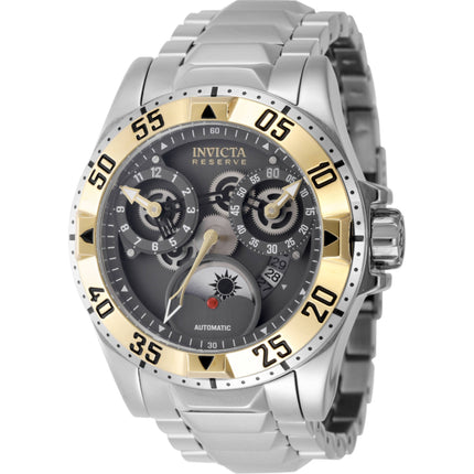 Invicta Men's Watch - Reserve Excursion Automatic Silver Steel Bracelet Date | 47573 ,