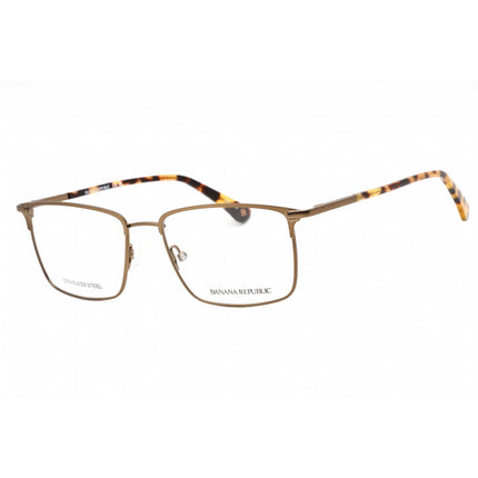 Banana Republic Men's Eyeglasses - Light Brown Metal Rectangular Frame | WES 0TUI 00 ,