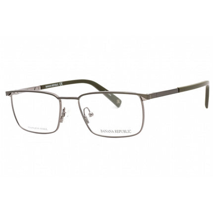 Banana Republic Men's Eyeglasses - Matte Grey Metal Rectangular | BR 103 0FRE 00 ,