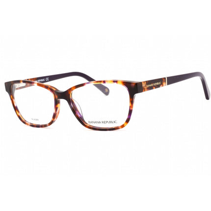 Banana Republic Women's Eyeglasses - Brown Violet Havana Rectangular | Clare 0DEX 00 ,