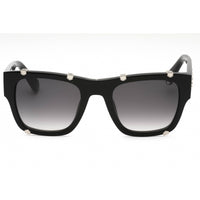 Philipp Plein Unisex Sunglasses - Shiny Black Plastic Square Frame | SPP042W 0700 ,