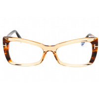 Tom Ford Women's Eyeglasses - Shiny Light Brown Plastic Cat Eye Frame | FT5879-B 045 ,