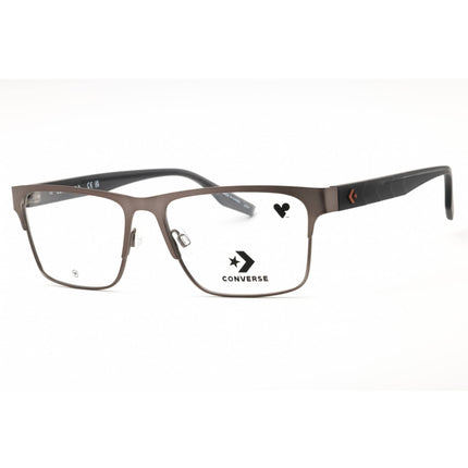 Converse Men's Eyeglasses - Satin Gunmetal Metal Rectangular Full Rim | CV3019 070 ,