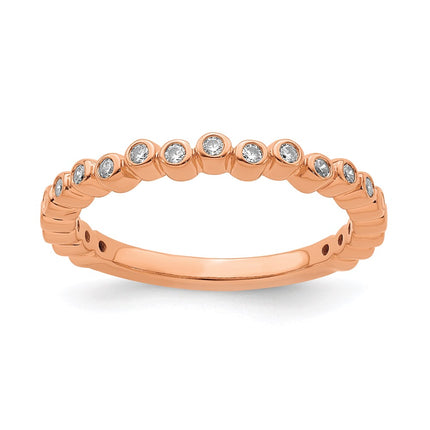 14k Rose Gold Stackable Expressions Diamond Ring | SK2099 ,