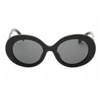 Dolce & Gabbana Women's Sunglasses - Black Oval Frame Dark Grey Lens | 0DG4448F 501/87 ,