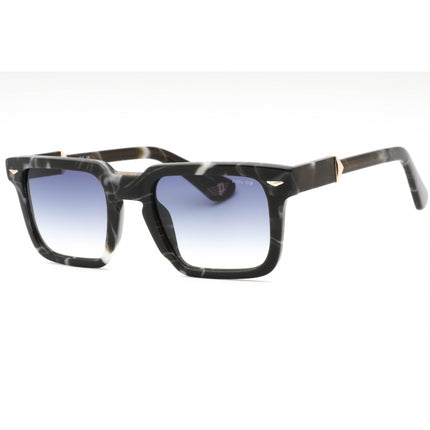 Police Men's Sunglasses - Marbled Black Plastic Square Full Rim Frame | SPLL88 0869 ,