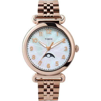 Timex Women's Watch - Heritage MOP Dial Rose Gold Tone Bracelet | TW2T89400VQ ,