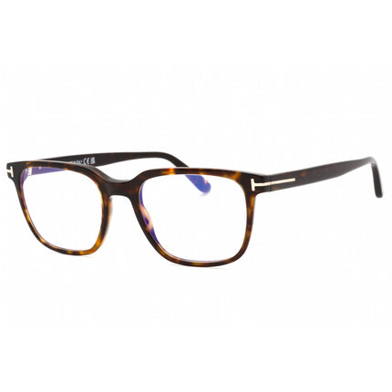 Tom Ford Men's Eyeglasses - Dark Havana Rectangular Full Rim Frame | FT5818-B 052 ,