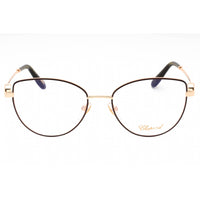 Chopard Women's Eyeglasses - Shiny Copper Gold Metal Cat Eye Frame | VCHG02S 02AM ,