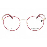 Calvin Klein Unisex Eyeglasses - Rose Metal Round Shape Full Rim Frame | CK23106 601 ,