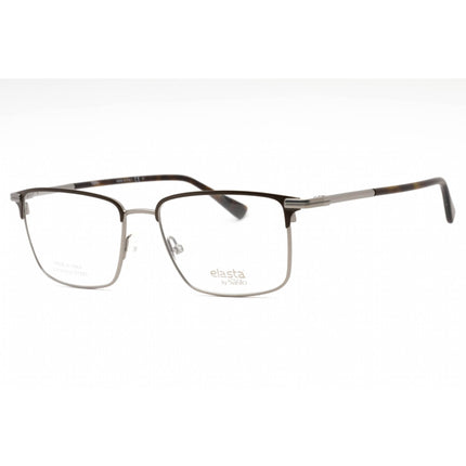 Elasta Men's Eyeglasses - Dark Brown Metal Rectangular Full Rim Frame | E 7248 0R0Z 00 ,
