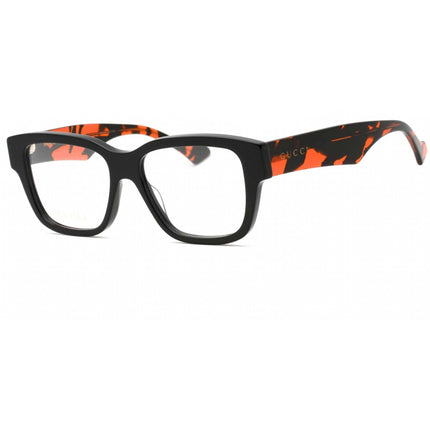 Gucci Men's Eyeglasses - Black/Havana Square Full Rim Plastic Frame | GG1428O 006 ,