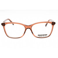 Skechers Women's Eyeglasses - Shiny Beige Acetate Cat Eye Full Rim Frame | SE2174 057 ,