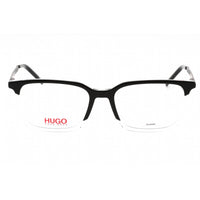 Hugo Men's Eyeglasses - Black Crystal Metal Square Full Rim Frame | HG 1125 07C5 00 ,