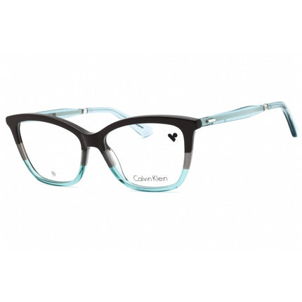 Calvin Klein Women's Eyeglasses - Brown/Grey/Avio Cat Eye Full Rim Frame | CK23545 217 ,