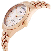 Timex Women's Watch - Legacy White Dial Rose Gold Bracelet Day-Date | TW2W32200VQ ,
