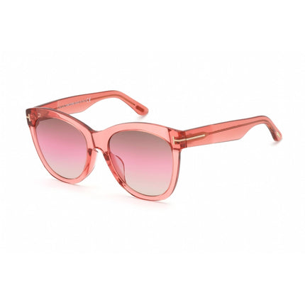 Tom Ford Women's Sunglasses - Transparent Pink Plastic Cat Eye Frame | FT0870-F 74F ,