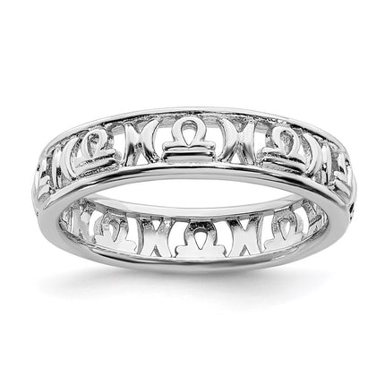 Sterling Silver Stackable Expressions Libra Zodiac Ring | QSK2018 ,