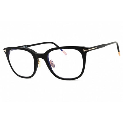 Tom Ford Men's Eyeglasses - Shiny Black Acetate Cat Eye Full Rim | FT5776-D-B 001 ,
