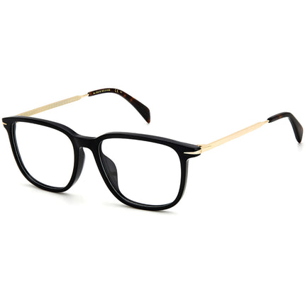 David Beckham Men's Eyeglasses - Black Gold Plastic/Metal Frame | DB-7074/F 02M2 ,