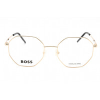 Hugo Boss Women's Eyeglasses - Gold Geometric Full Rim Metal Frame | BOSS 1590 0J5G 00 ,