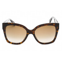 Gucci Unisex Sunglasses - Havana Gold Plastic Cat Eye Full Rim Frame | GG0459S 002 ,