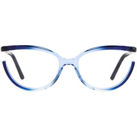 Carolina Herrera Women's Eyeglasses - Azure Blue Plastic Cat Eye Frame | CH 0005 0AGS ,