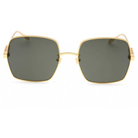 Gucci Women's Sunglasses - Gold Oversized Full Rim Metal Frame Grey Lens | GG1434S 001 ,