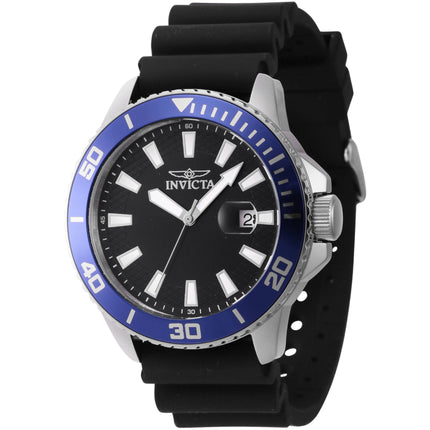 Invicta Men's Quartz Watch - Pro Diver Blue and Silver Tone Bezel Strap | 46089 ,