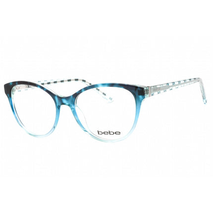 Bebe Women's Eyeglasses - Blue Gradient Zylonite Full Rim Round Frame | BB5195 424 ,