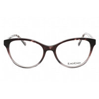 Bebe Women's Eyeglasses - Jet Gradient Plastic Full Rim Round Clear Lens | BB5195 001 ,