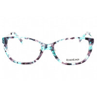 Bebe Women's Eyeglasses - Plum Rectangular Adjustable Nose Pads Frame | BB5158 500 ,