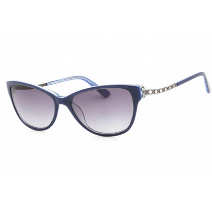 Bebe Women's Sunglasses - Blue Plastic Cat Eye Fixed Nose Pads Frame | BB7184 424 ,