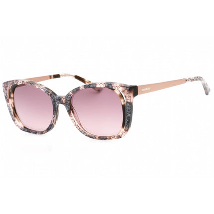 Bebe Women's Sunglasses - Blush Floral Plastic Full Rim Rectangular Frame | BB7210 690 ,
