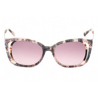 Bebe Women's Sunglasses - Blush Floral Plastic Full Rim Rectangular Frame | BB7210 690 ,