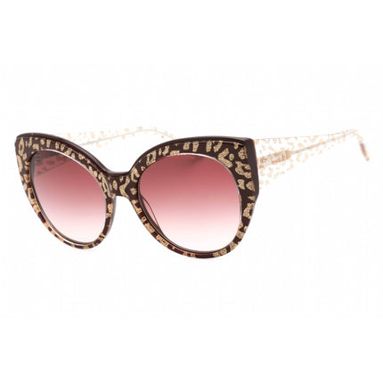 Bebe Women's Sunglasses - Burgundy Animal Plastic Full Rim Cat Eye Frame | BB7231 610 ,